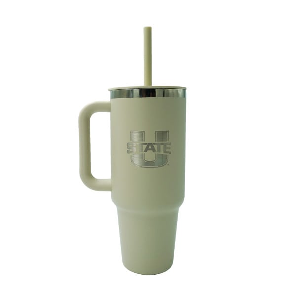 Hydro Flask Travel Tumbler Straw 40 Oz. U-State Oat